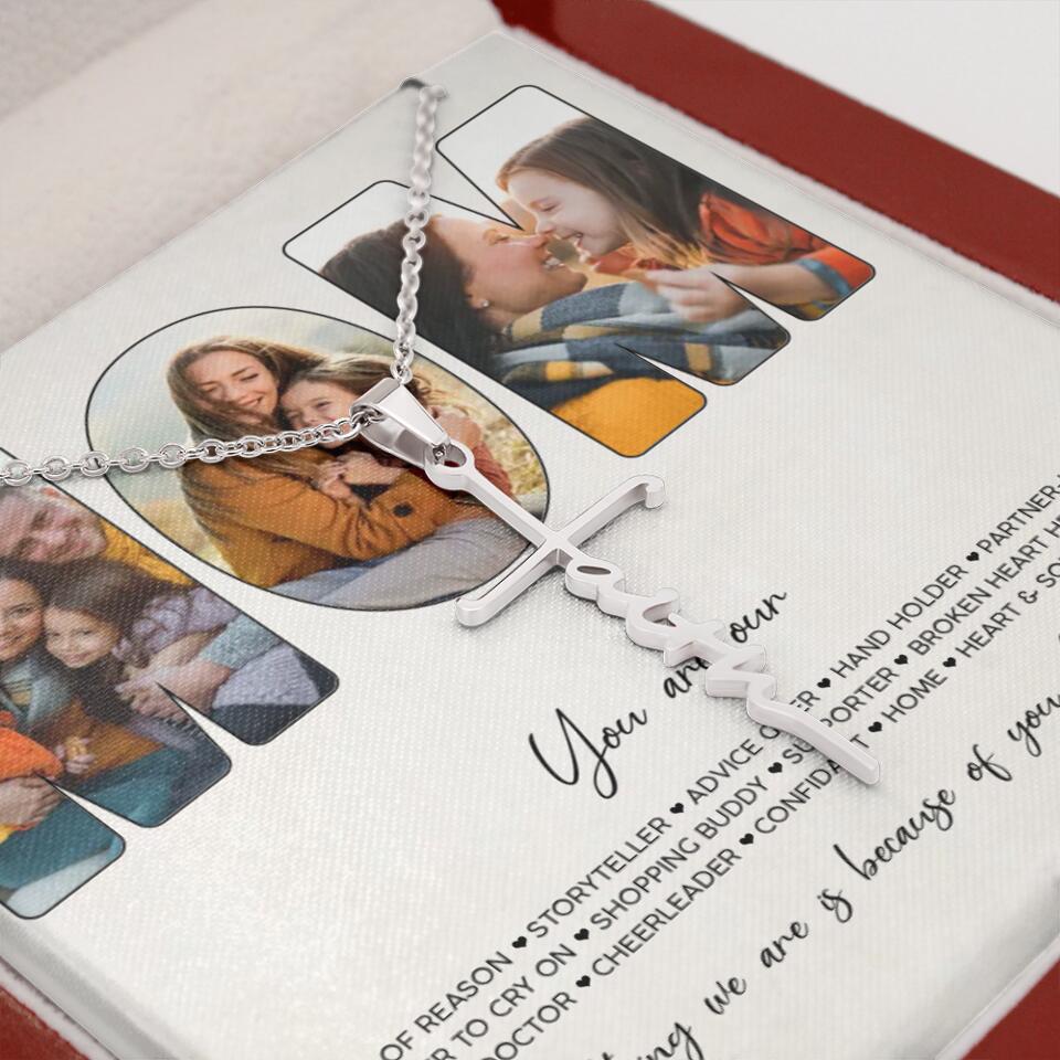 You Are Voice of Reason Storyteller Hand Holder Partner in Crime Personalized Necklace