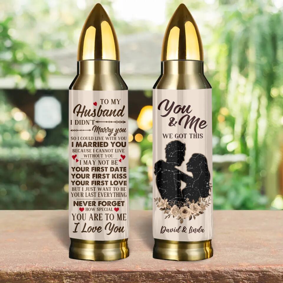 To My Husband Never Forget How Special You Are To Me - Custom Star Map and Name Bullet Tumbler