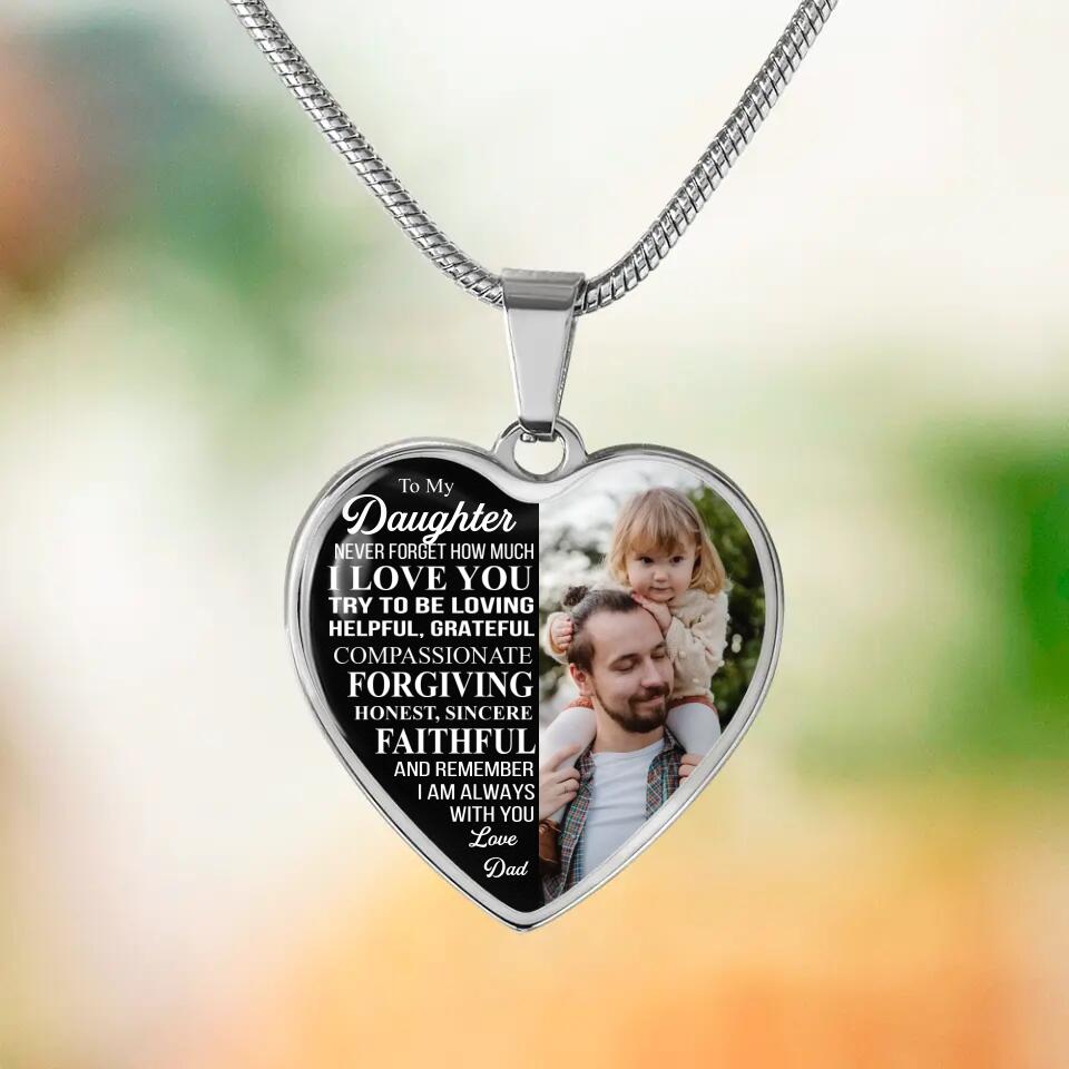 Never Forget How Much I Love You Personalized Necklace