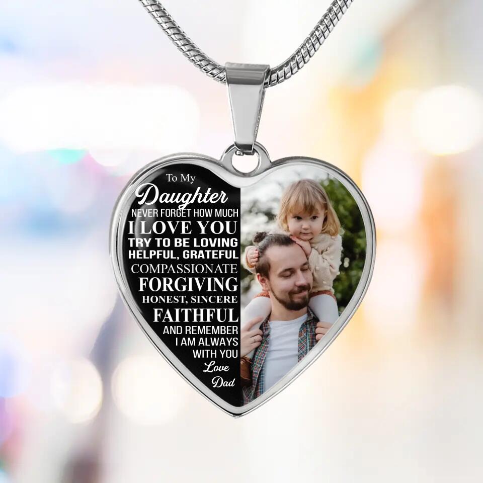 Never Forget How Much I Love You Personalized Necklace