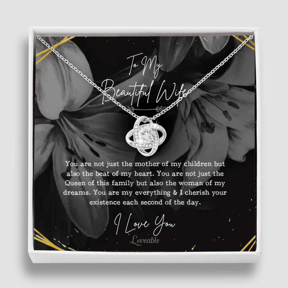 To My Beautiful Wife You Are Not Just The Mother Of My Children, Personalized Necklace for Her, Sweet Gift For Wife