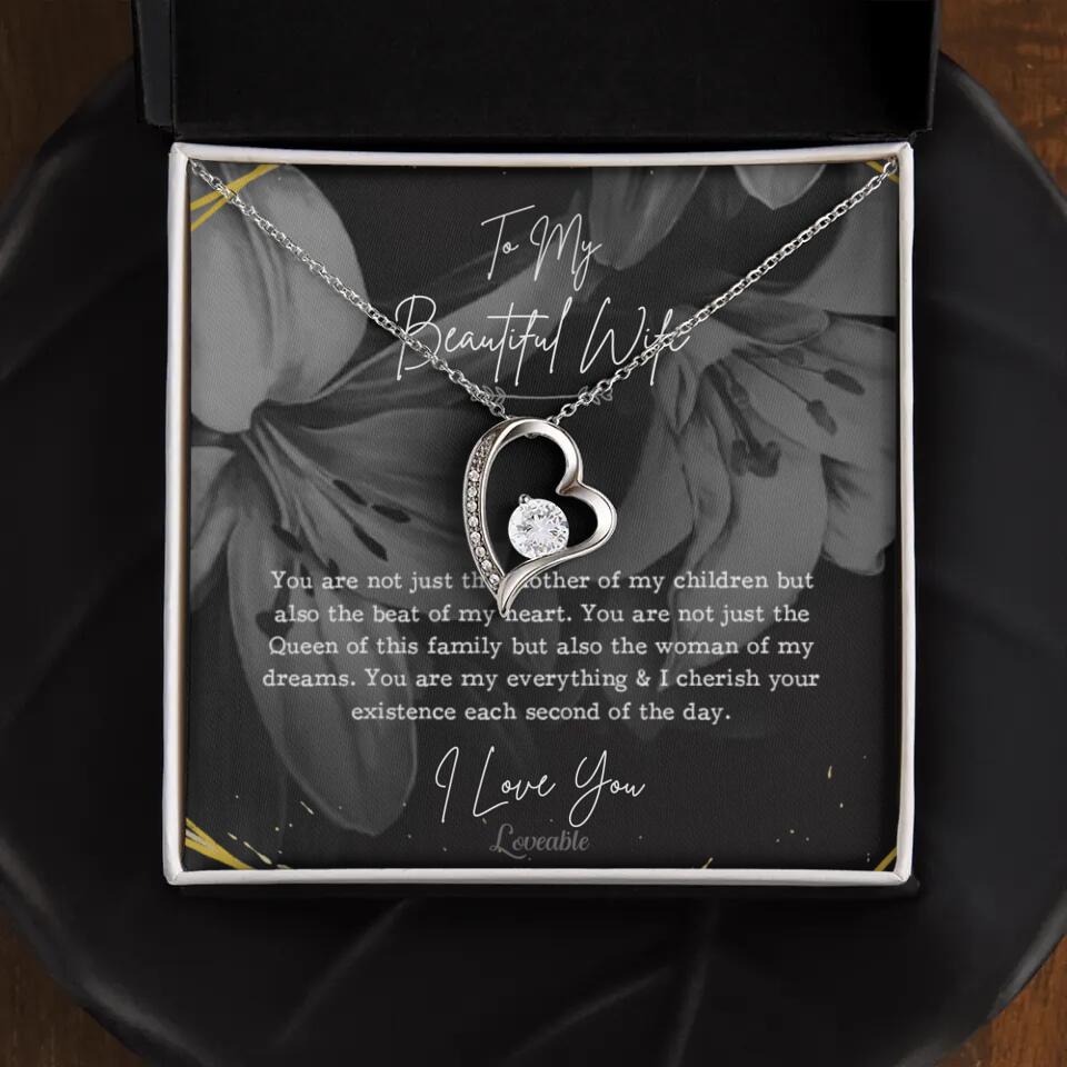 To My Beautiful Wife You Are Not Just The Mother Of My Children, Personalized Necklace for Her, Sweet Gift For Wife