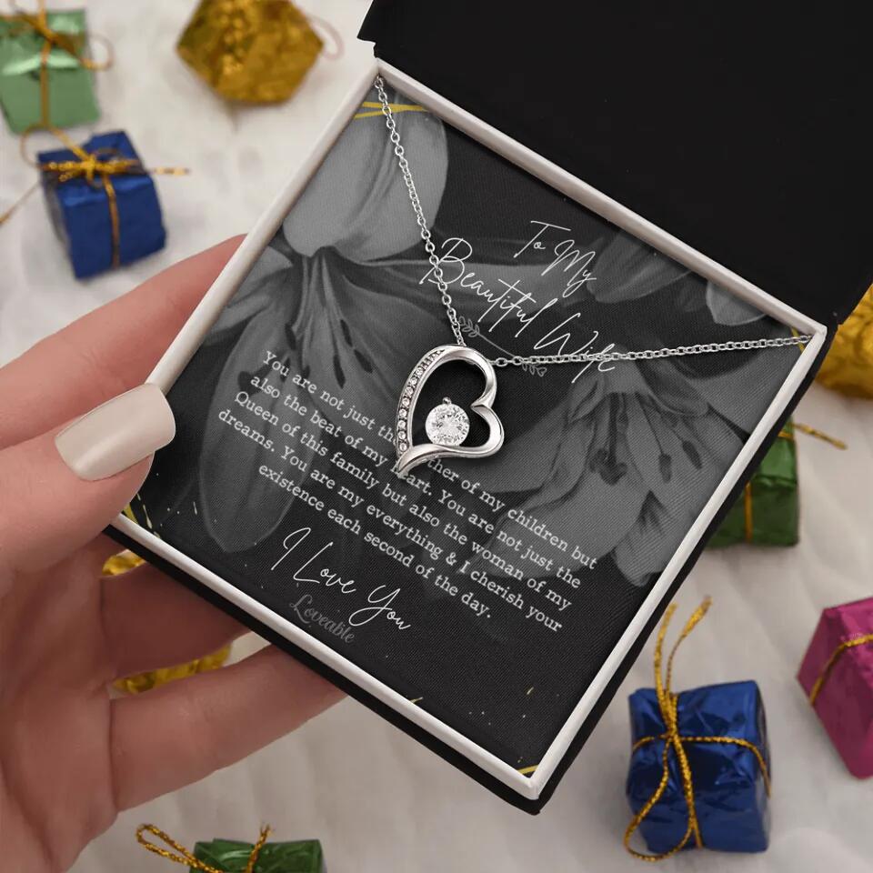 To My Beautiful Wife You Are Not Just The Mother Of My Children, Personalized Necklace for Her, Sweet Gift For Wife