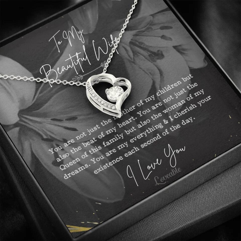 To My Beautiful Wife You Are Not Just The Mother Of My Children, Personalized Necklace for Her, Sweet Gift For Wife