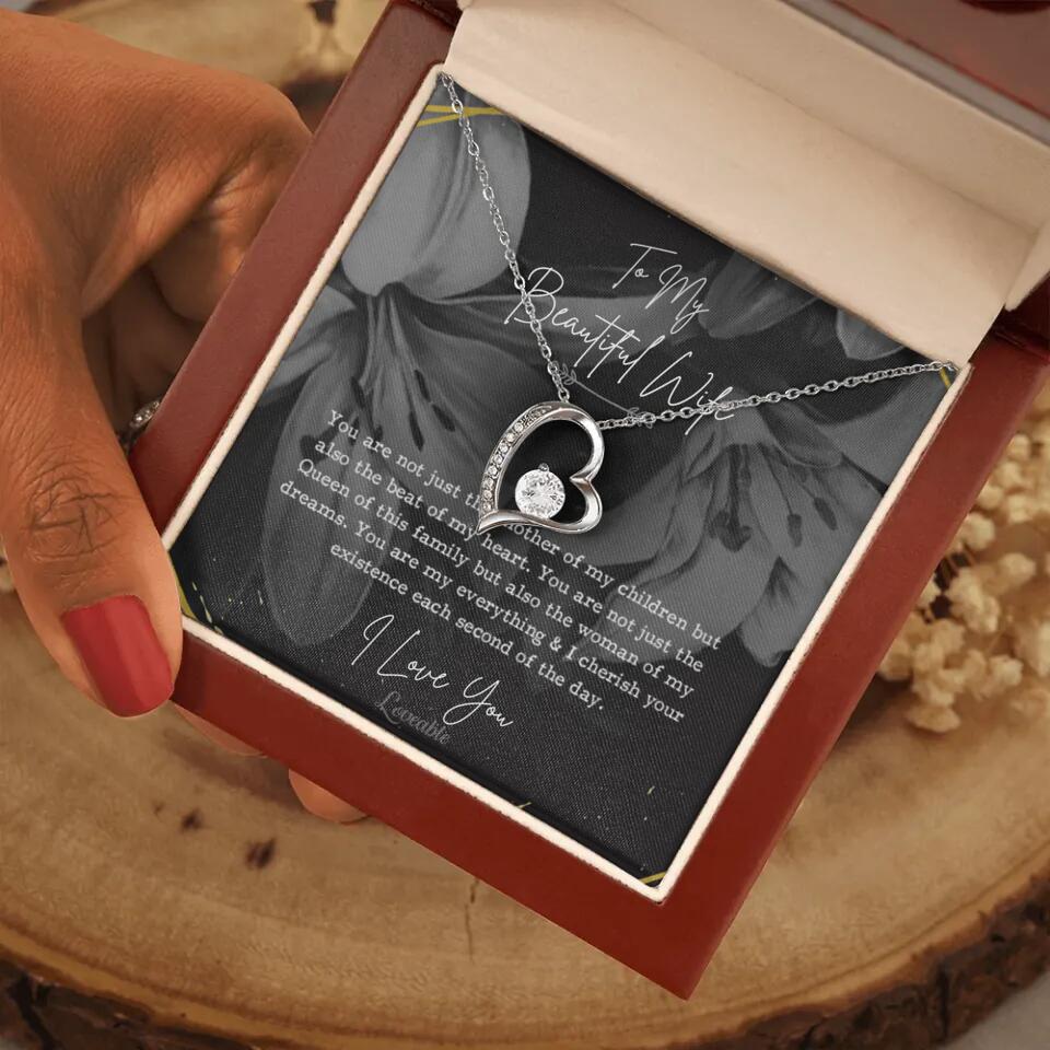 To My Beautiful Wife You Are Not Just The Mother Of My Children, Personalized Necklace for Her, Sweet Gift For Wife