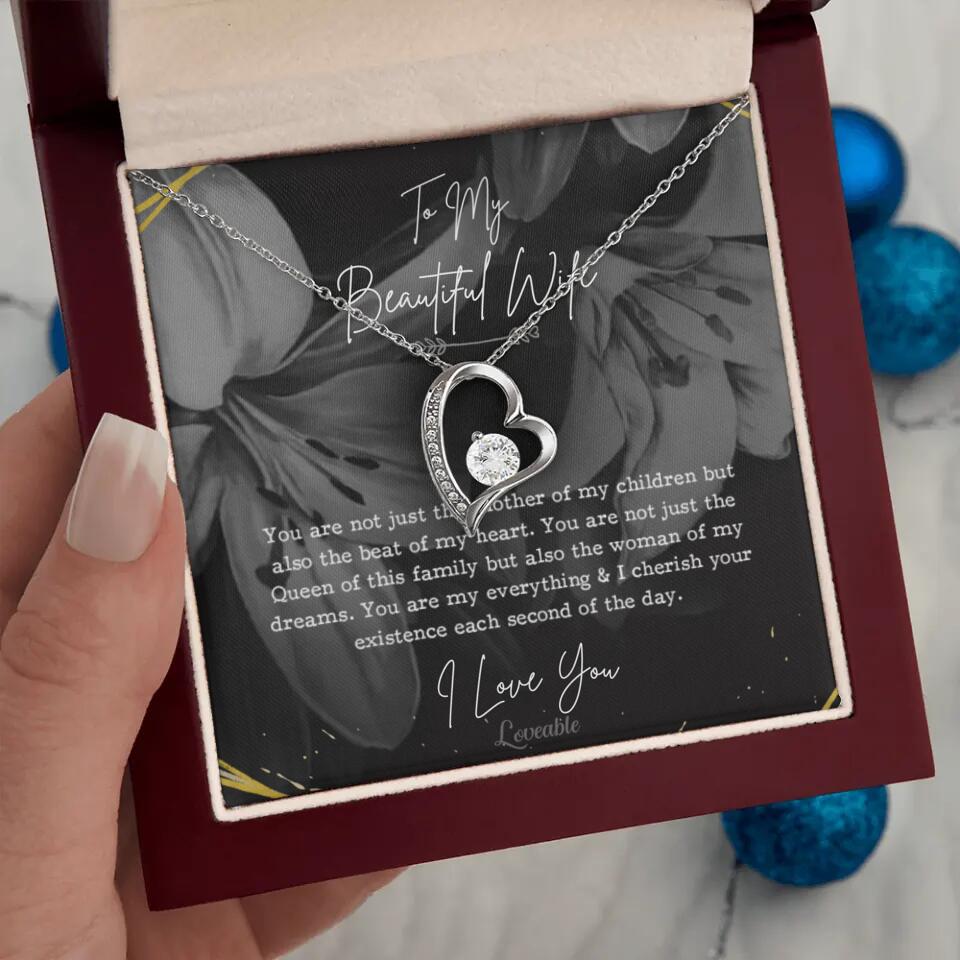 To My Beautiful Wife You Are Not Just The Mother Of My Children, Personalized Necklace for Her, Sweet Gift For Wife
