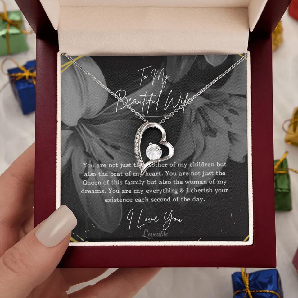 To My Beautiful Wife You Are Not Just The Mother Of My Children, Personalized Necklace for Her, Sweet Gift For Wife