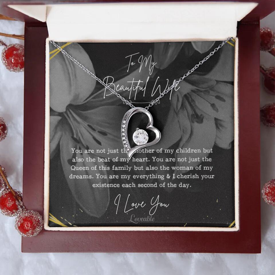 To My Beautiful Wife You Are Not Just The Mother Of My Children, Personalized Necklace for Her, Sweet Gift For Wife