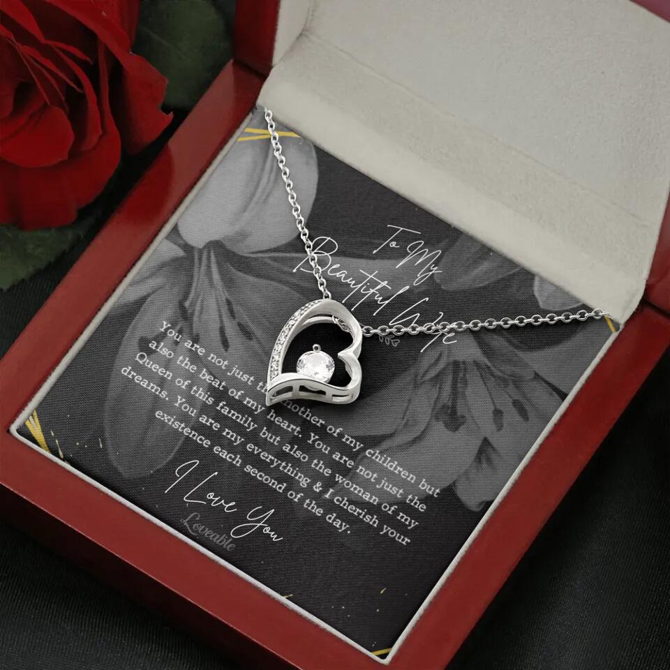 To My Beautiful Wife You Are Not Just The Mother Of My Children, Personalized Necklace for Her, Sweet Gift For Wife