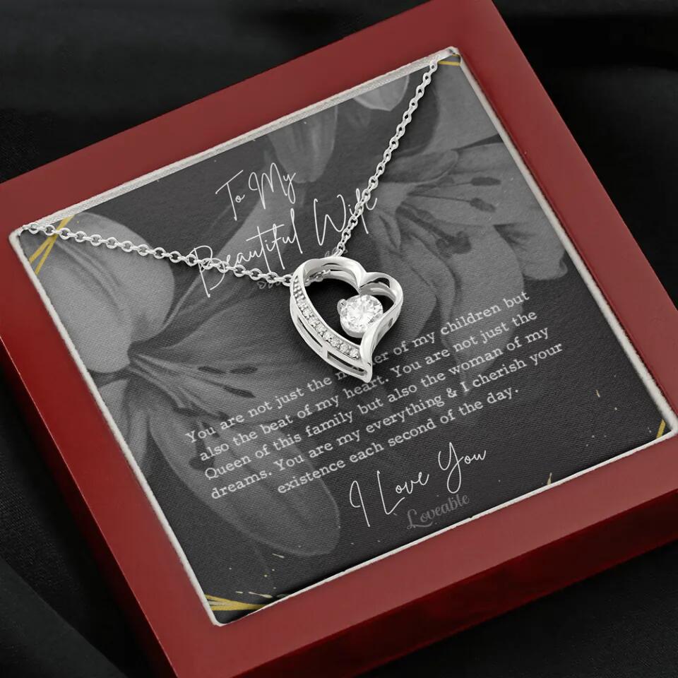 To My Beautiful Wife You Are Not Just The Mother Of My Children, Personalized Necklace for Her, Sweet Gift For Wife