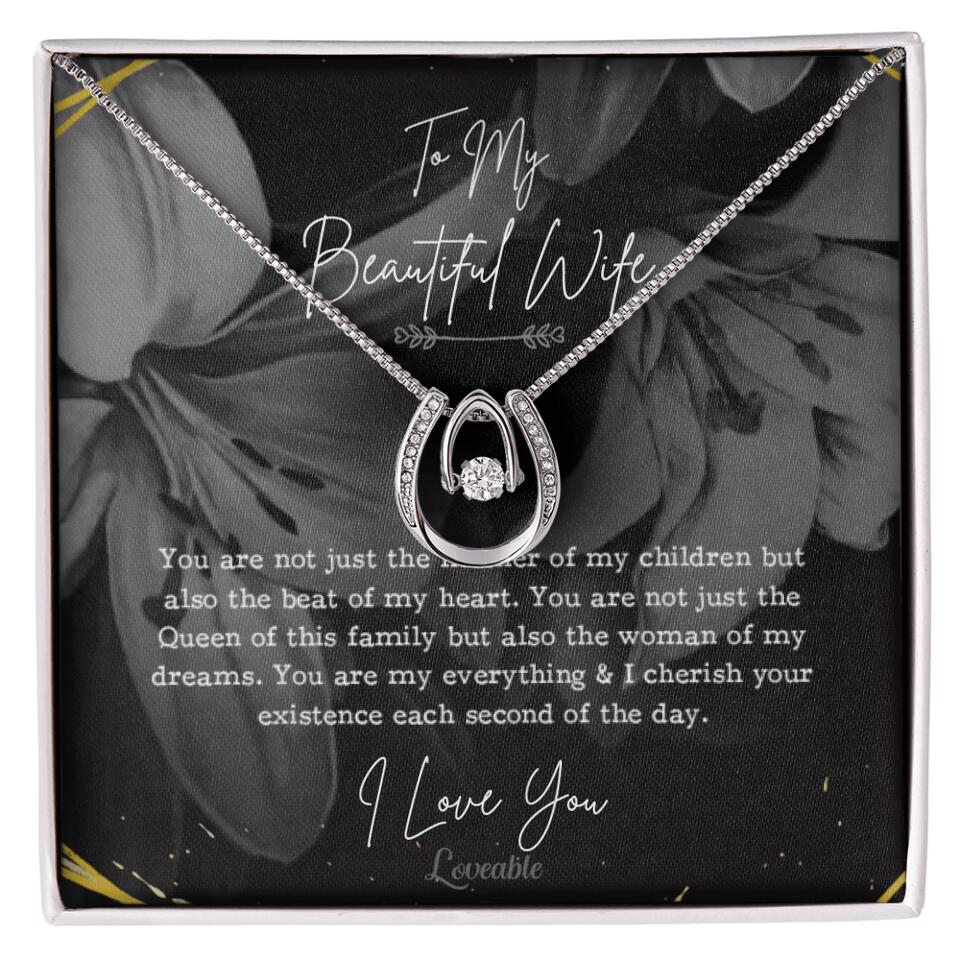 To My Beautiful Wife You Are Not Just The Mother Of My Children, Personalized Necklace for Her, Sweet Gift For Wife