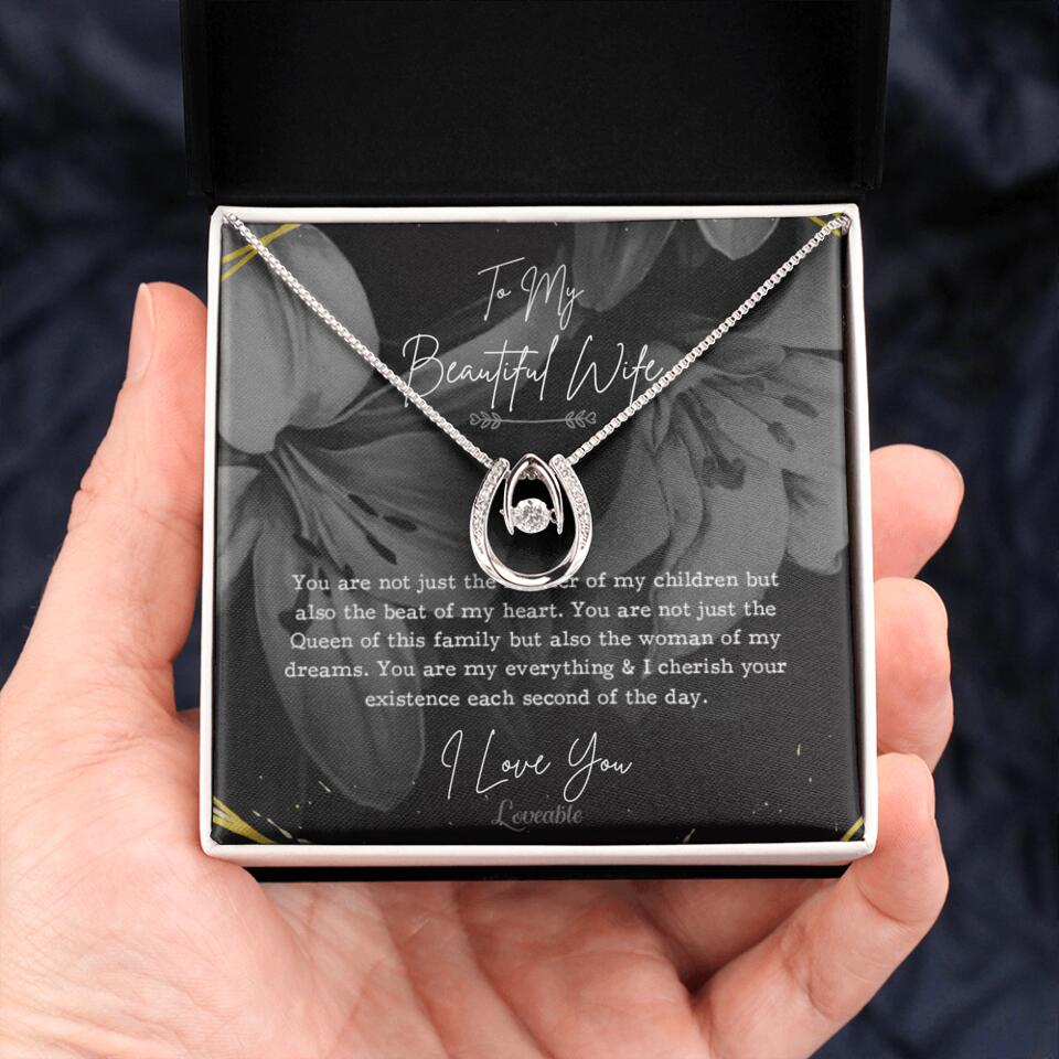 To My Beautiful Wife You Are Not Just The Mother Of My Children, Personalized Necklace for Her, Sweet Gift For Wife