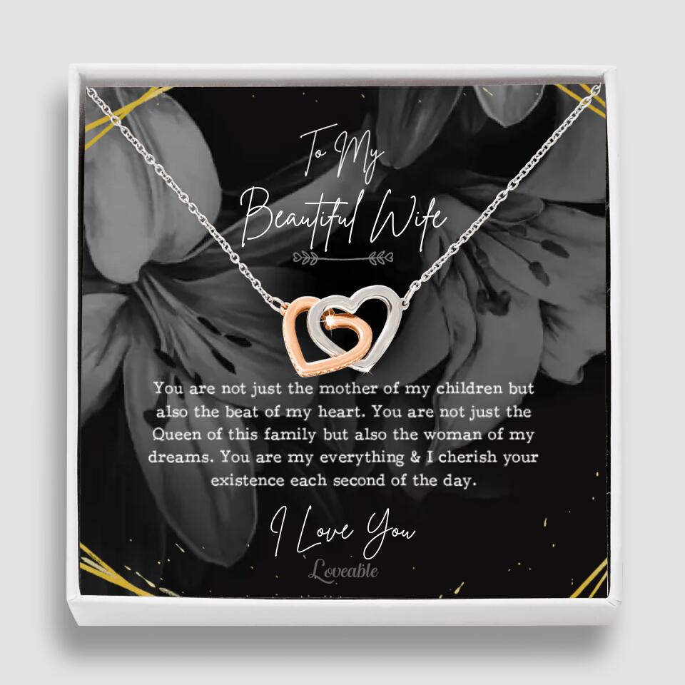 To My Beautiful Wife You Are Not Just The Mother Of My Children, Personalized Necklace for Her, Sweet Gift For Wife
