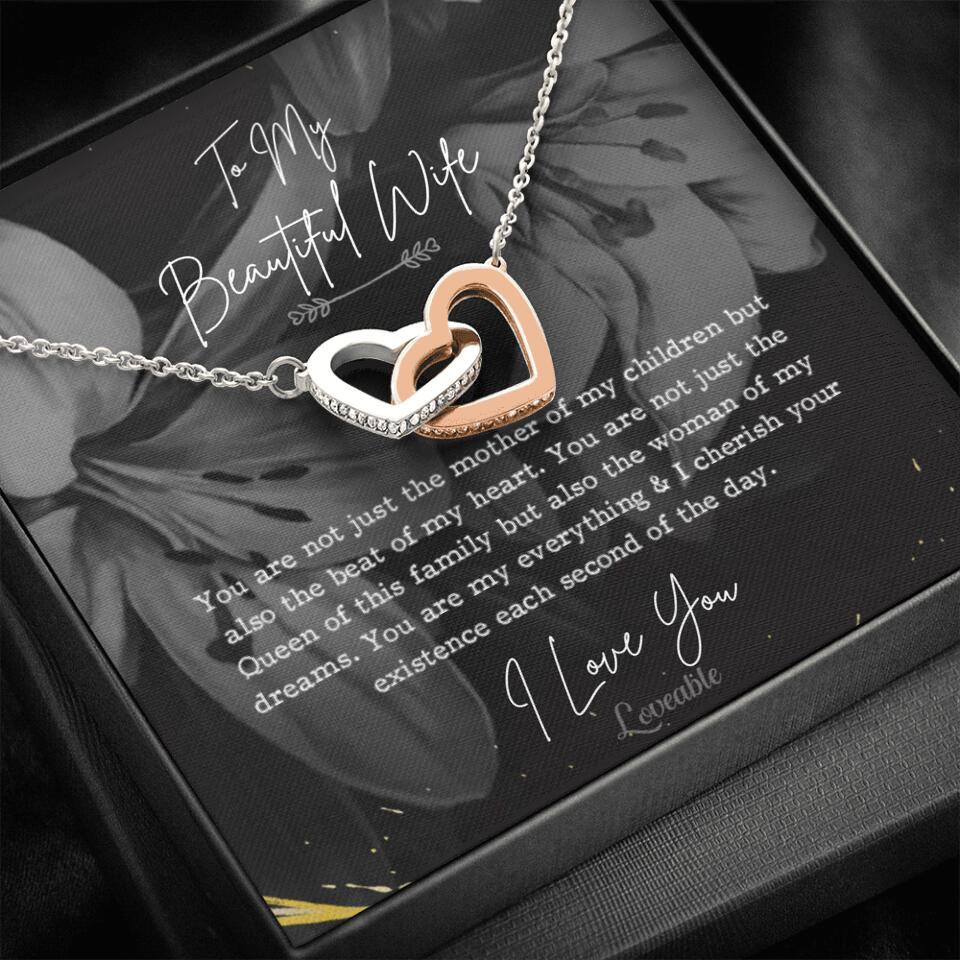 To My Beautiful Wife You Are Not Just The Mother Of My Children, Personalized Necklace for Her, Sweet Gift For Wife