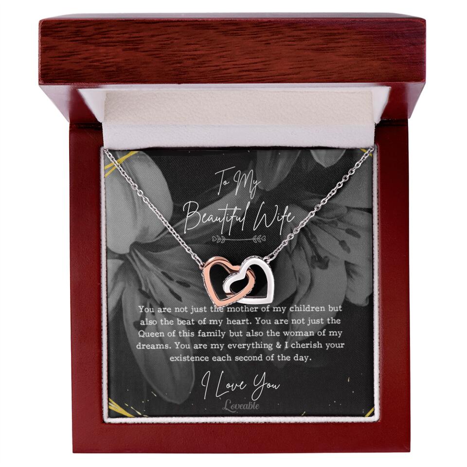 To My Beautiful Wife You Are Not Just The Mother Of My Children, Personalized Necklace for Her, Sweet Gift For Wife