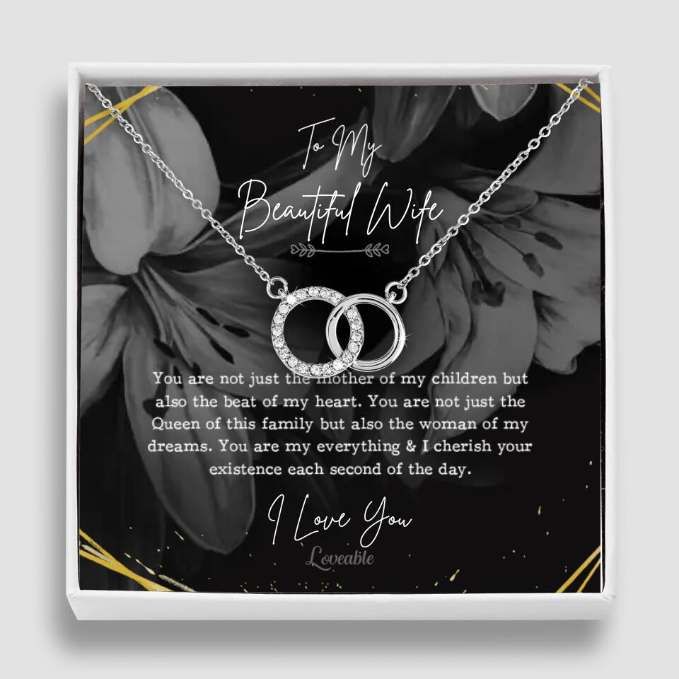 To My Beautiful Wife You Are Not Just The Mother Of My Children, Personalized Necklace for Her, Sweet Gift For Wife