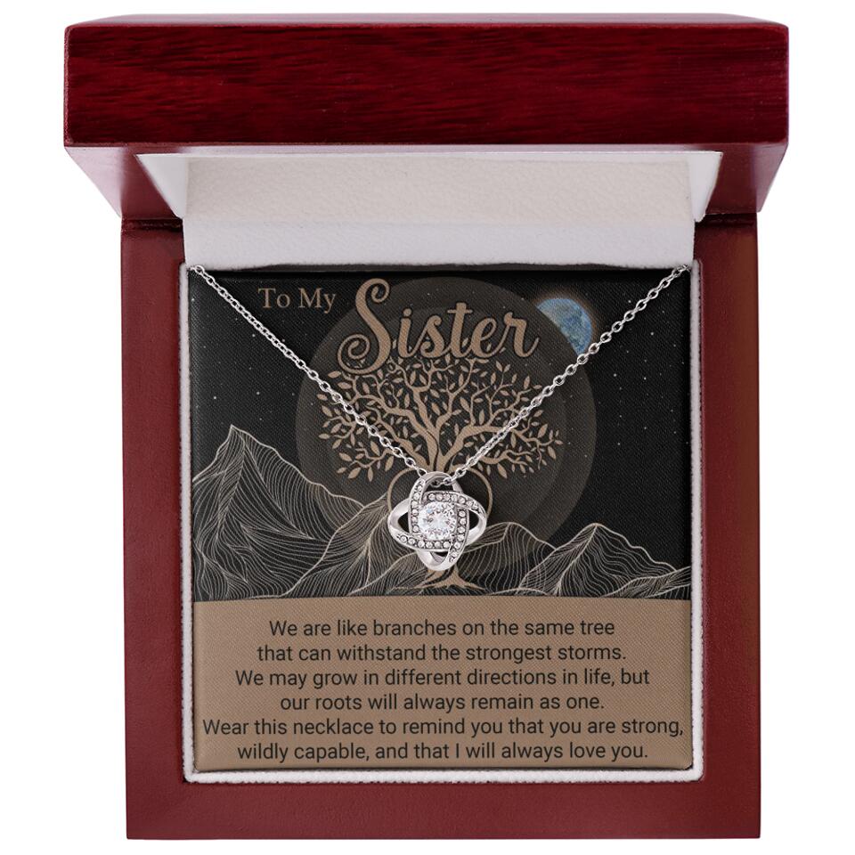 To My Sister/Sister-in-law We Are Like Branches On The Same Tree - Personalized Necklace - Gift For Her On Anniversaries