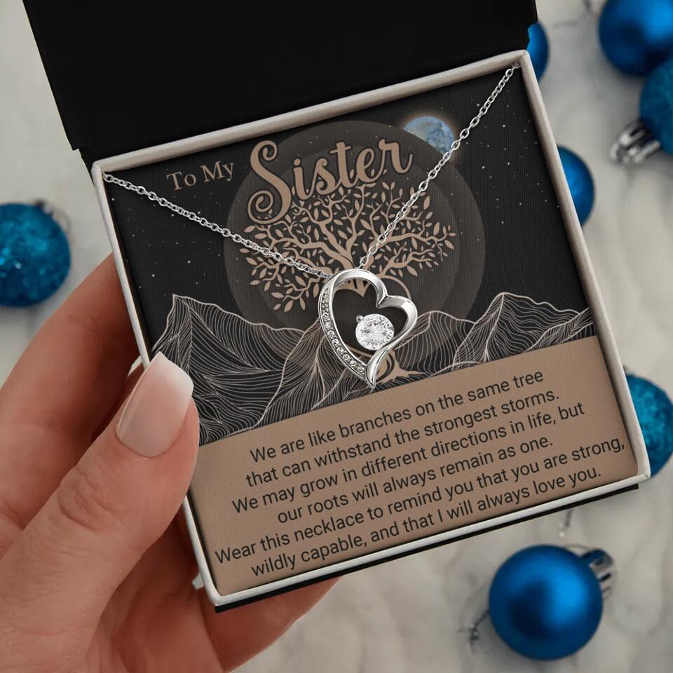 To My Sister/Sister-in-law We Are Like Branches On The Same Tree - Personalized Necklace - Gift For Her On Anniversaries