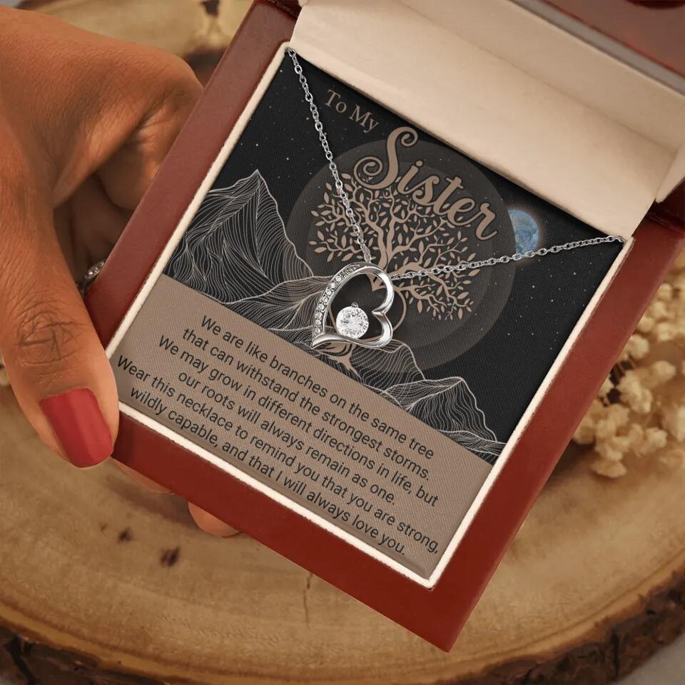 To My Sister/Sister-in-law We Are Like Branches On The Same Tree - Personalized Necklace - Gift For Her On Anniversaries