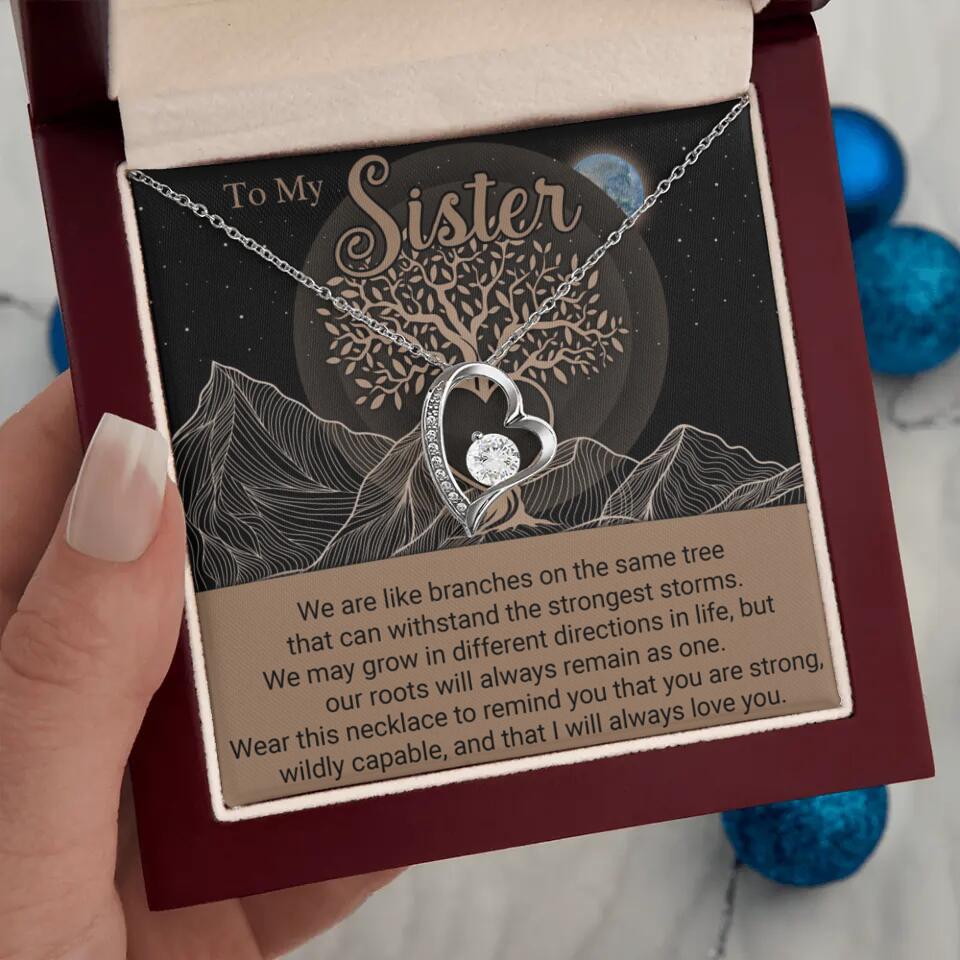 To My Sister/Sister-in-law We Are Like Branches On The Same Tree - Personalized Necklace - Gift For Her On Anniversaries