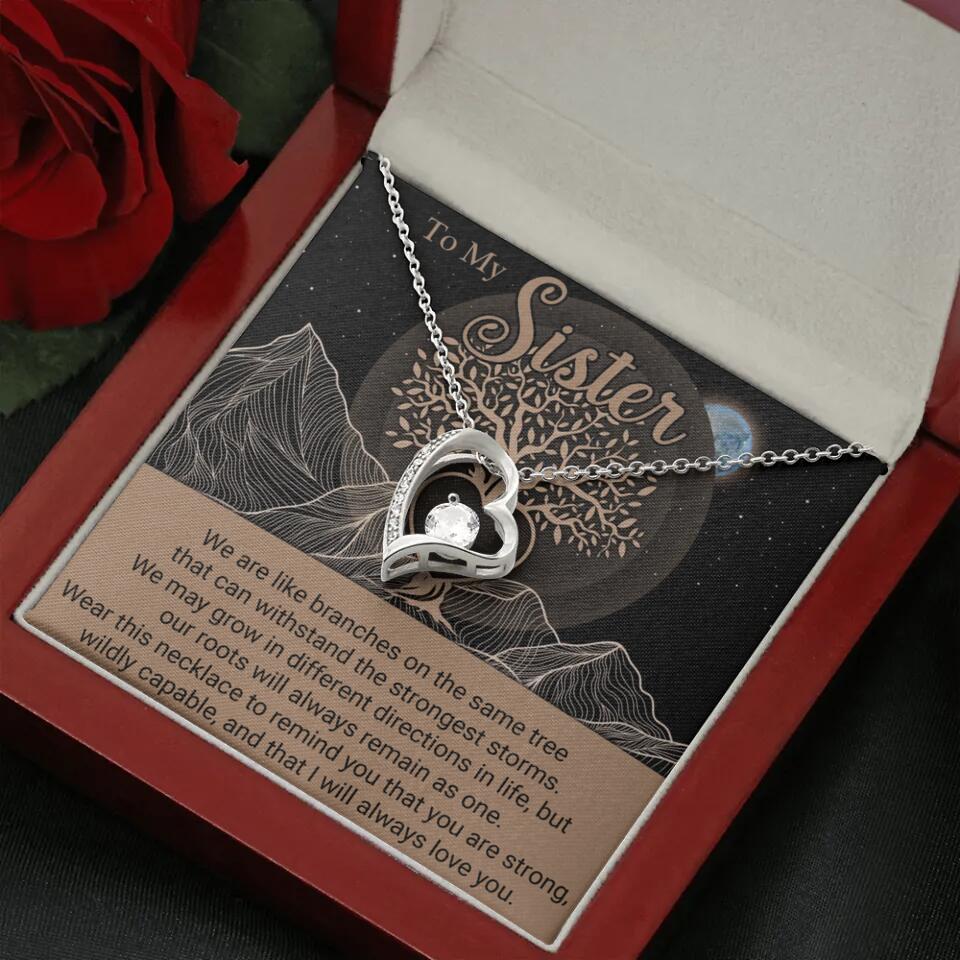 To My Sister/Sister-in-law We Are Like Branches On The Same Tree - Personalized Necklace - Gift For Her On Anniversaries