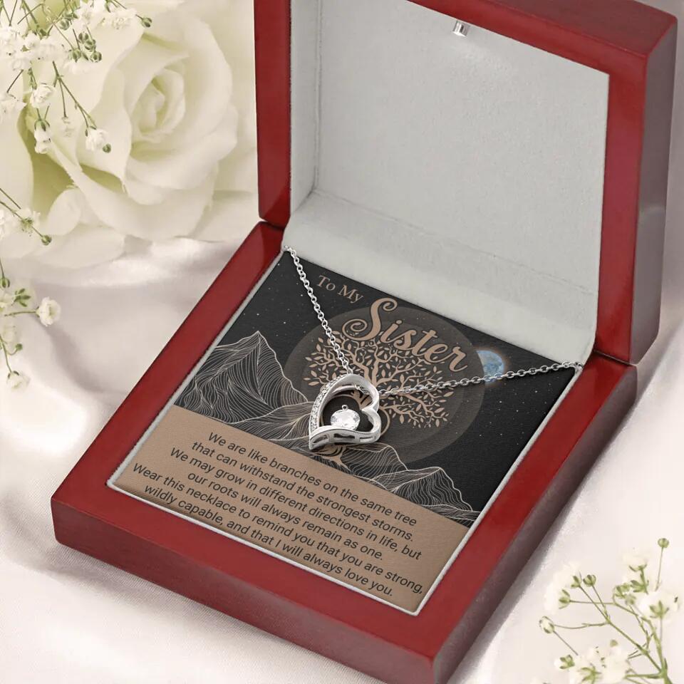 To My Sister/Sister-in-law We Are Like Branches On The Same Tree - Personalized Necklace - Gift For Her On Anniversaries