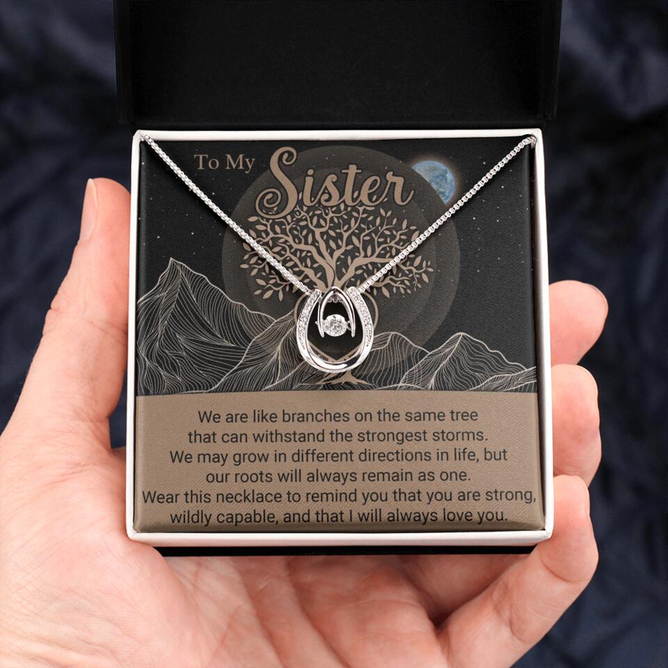 To My Sister/Sister-in-law We Are Like Branches On The Same Tree - Personalized Necklace - Gift For Her On Anniversaries