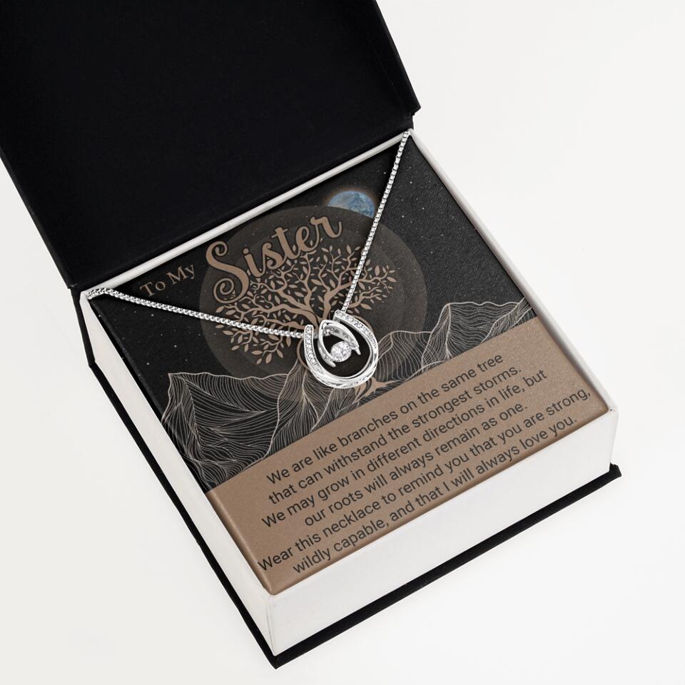 To My Sister/Sister-in-law We Are Like Branches On The Same Tree - Personalized Necklace - Gift For Her On Anniversaries