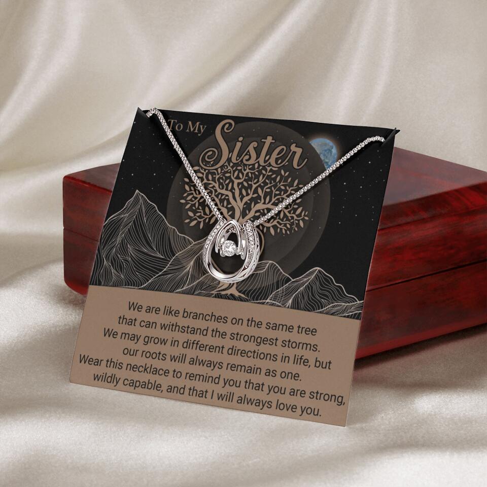 To My Sister/Sister-in-law We Are Like Branches On The Same Tree - Personalized Necklace - Gift For Her On Anniversaries