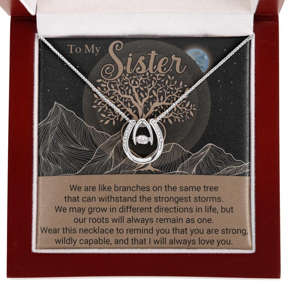 To My Sister/Sister-in-law We Are Like Branches On The Same Tree - Personalized Necklace - Gift For Her On Anniversaries