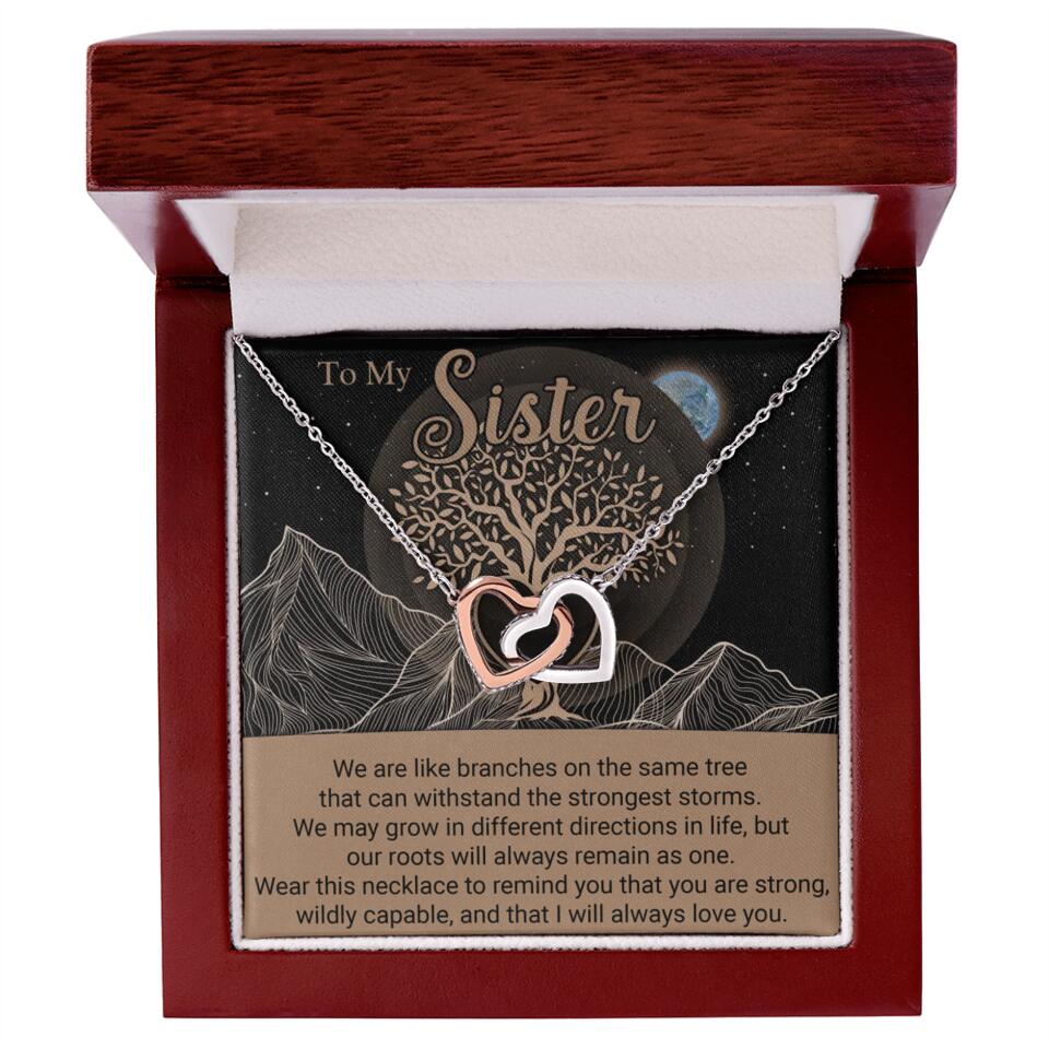 To My Sister/Sister-in-law We Are Like Branches On The Same Tree - Personalized Necklace - Gift For Her On Anniversaries