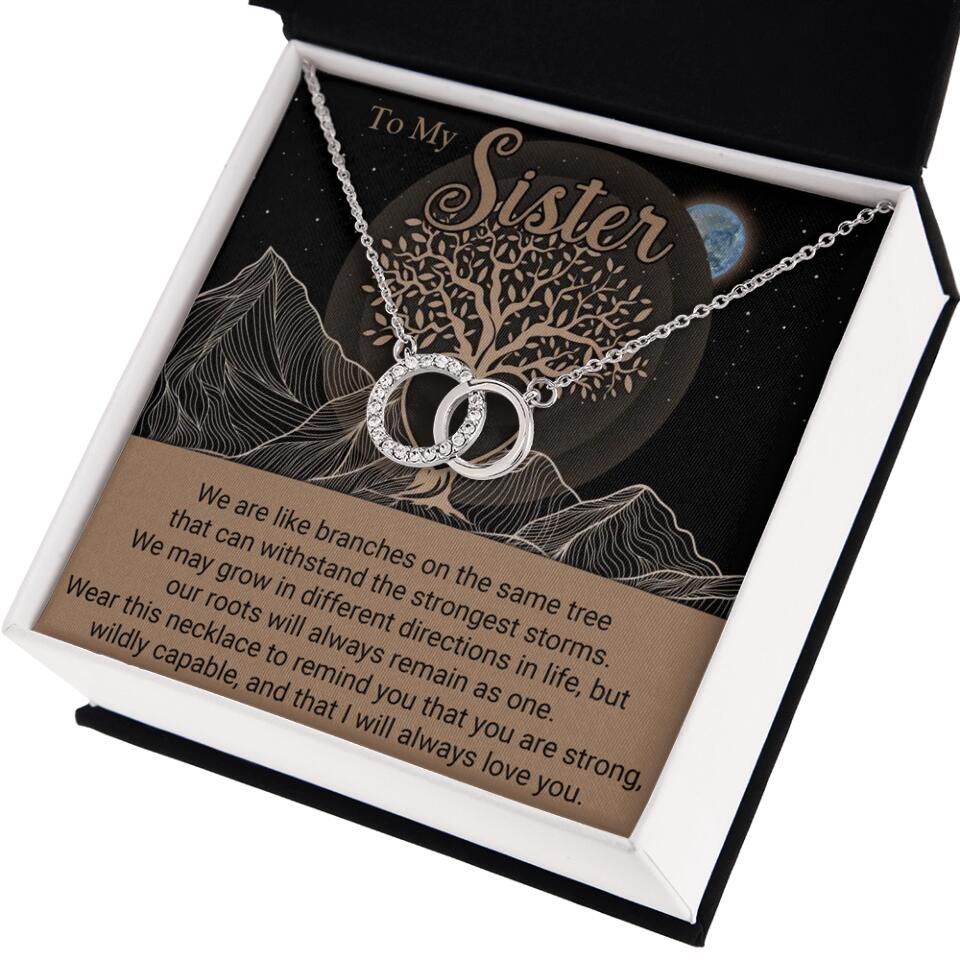 To My Sister/Sister-in-law We Are Like Branches On The Same Tree - Personalized Necklace - Gift For Her On Anniversaries