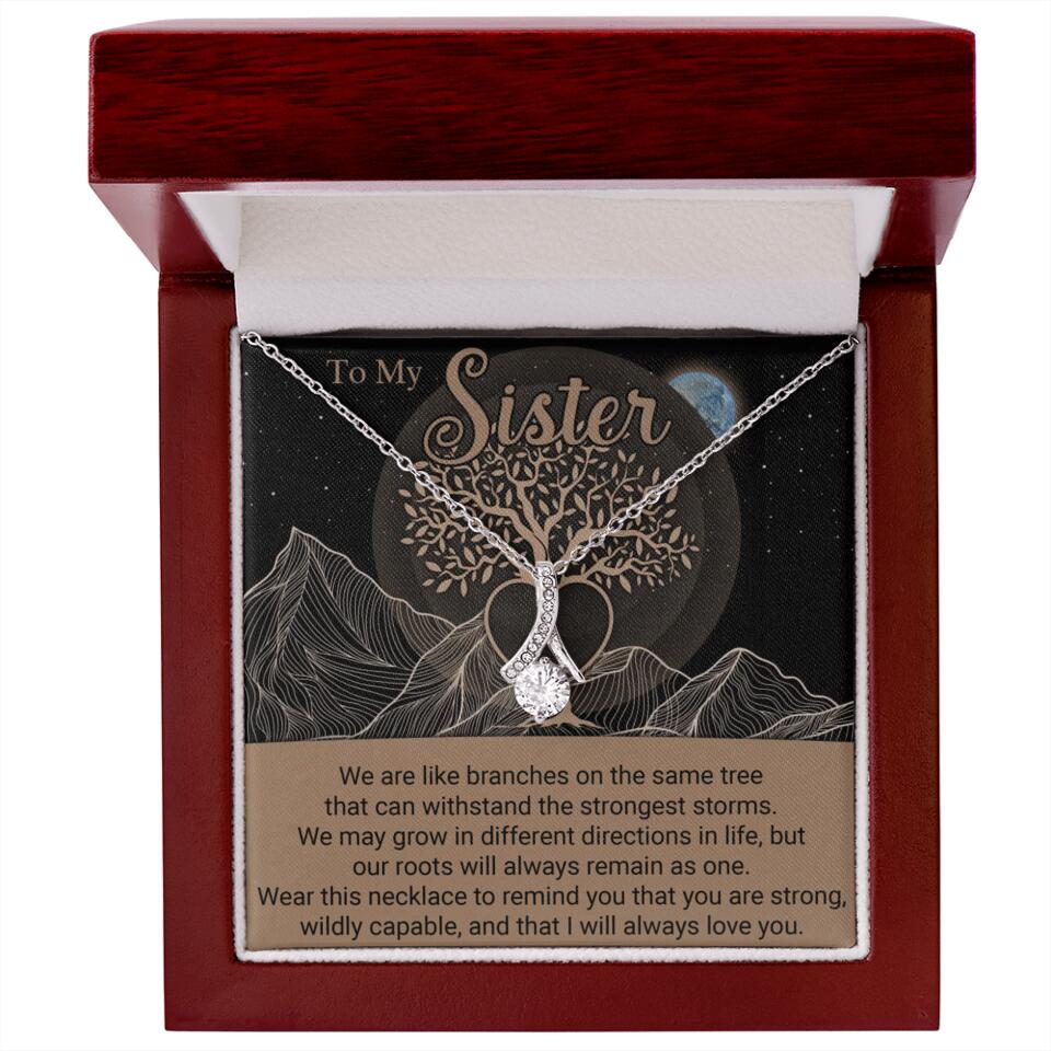 To My Sister/Sister-in-law We Are Like Branches On The Same Tree - Personalized Necklace - Gift For Her On Anniversaries