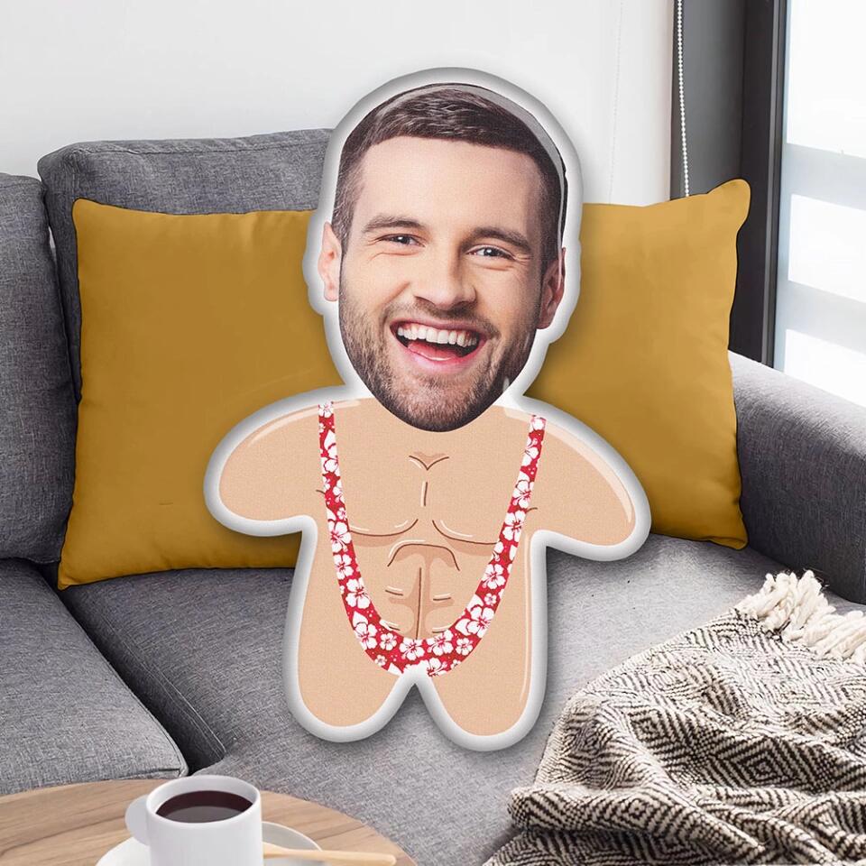 Custom Face Automatic Background Removal Personalized Custom Shape Pillow