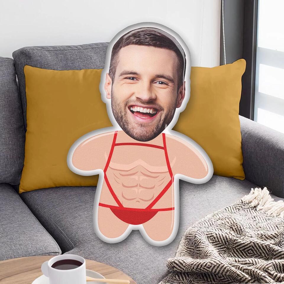 Custom Face Automatic Background Removal Personalized Custom Shape Pillow