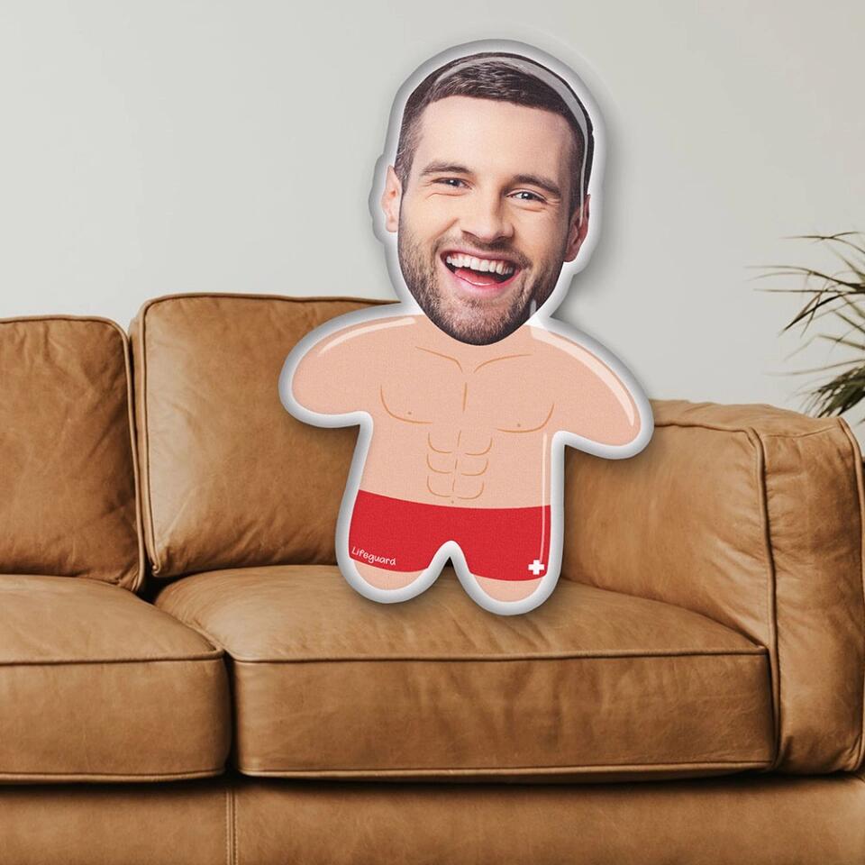 Custom Face Automatic Background Removal Personalized Custom Shape Pillow