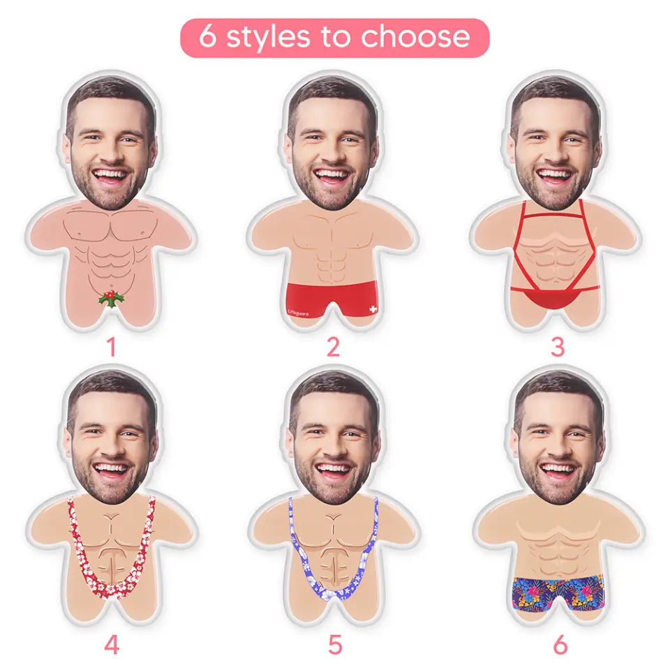 Custom Face Automatic Background Removal Personalized Custom Shape Pillow