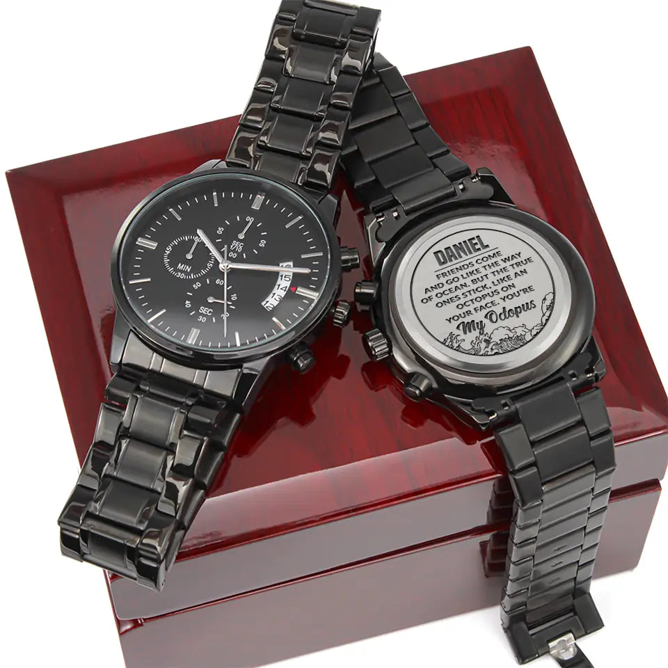 Friends Come And Go Like The Way Of Ocean Personalized Watch
