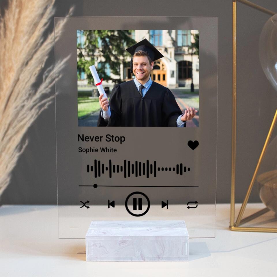 Favorite Song Custom Acrylic Plaque Graduation Gift
