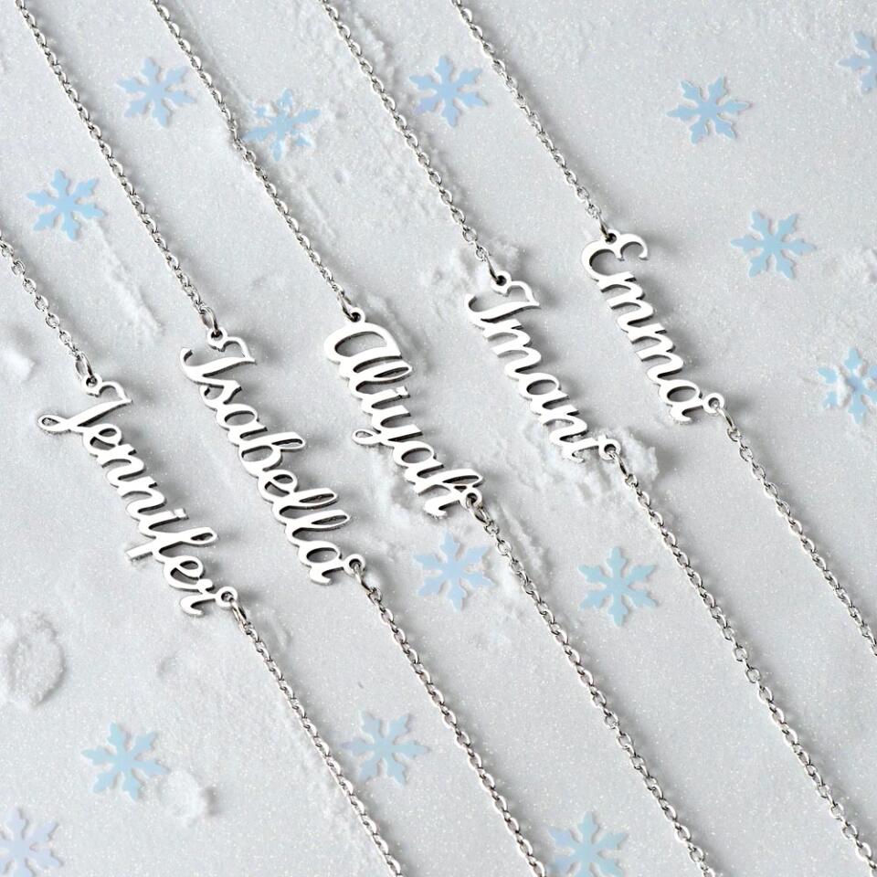 Sometimes The Smallest Things Take Up The Most Room In Your Heart Custom Name Necklace Mama To Be Gifts
