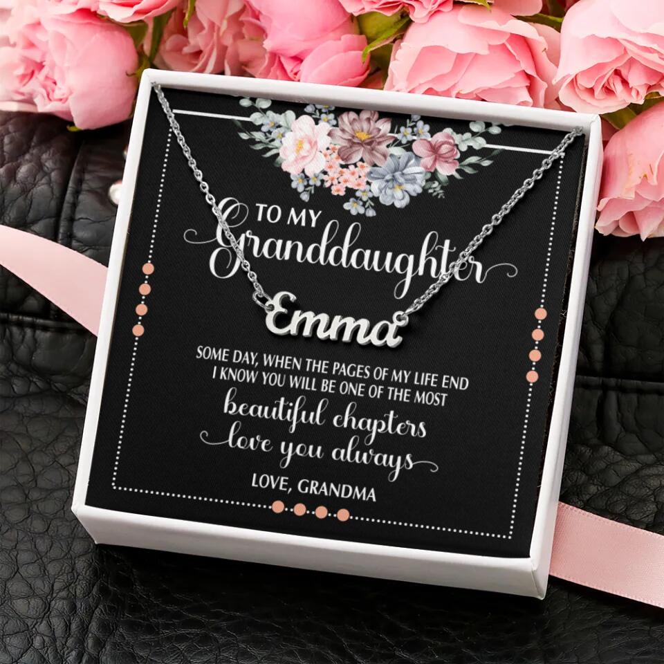 I Know You Will Be One of the Most Beautiful Chapters - Personalized Necklace - Birthday Gift for Grandchildren