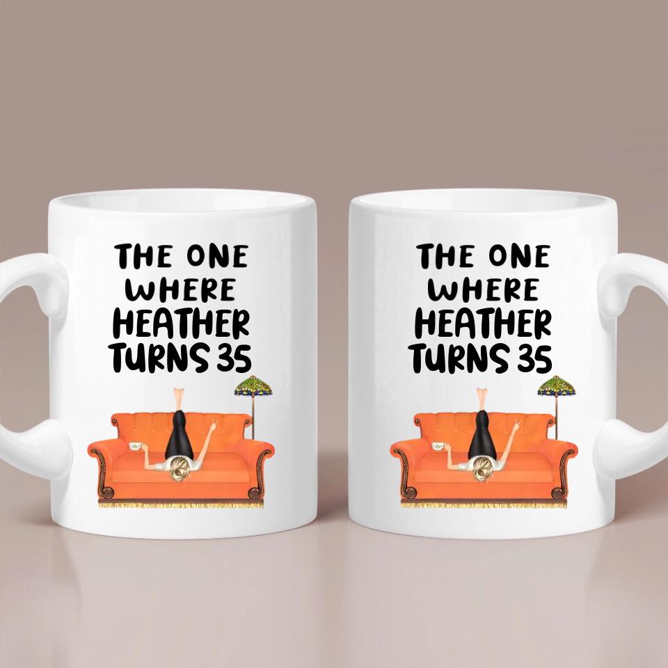 The One Where Turn to 35 - Personalized White Mug - 35th Birthday Gift