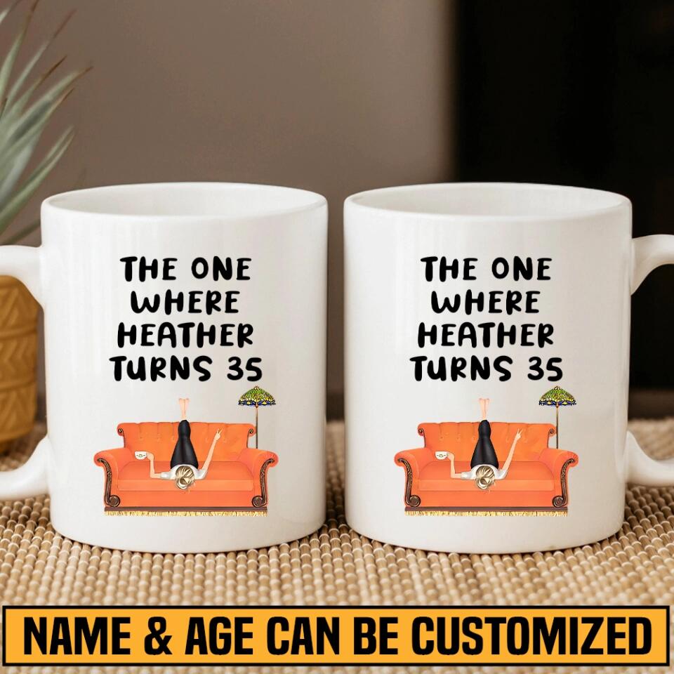 The One Where Turn to 35 - Personalized White Mug - 35th Birthday Gift