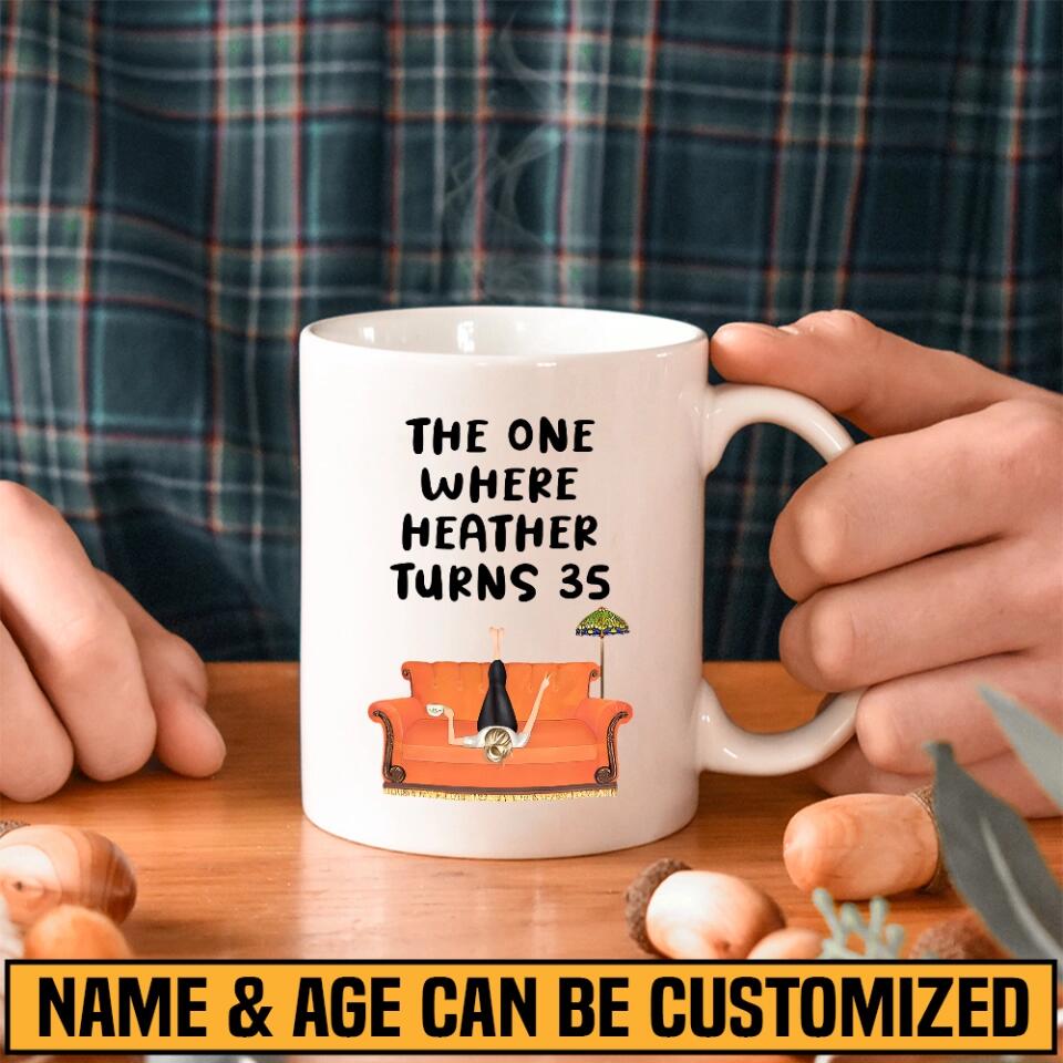The One Where Turn to 35 - Personalized White Mug - 35th Birthday Gift