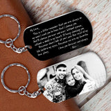 Handwritting to My Love - This is a Little Reminder that You Are Always on My Mind - Love You Forever and Always - Personalized Name & Photo - Stainless Steel Keychain - Anniversary Gift for Her Him - 303ICNNPKC335