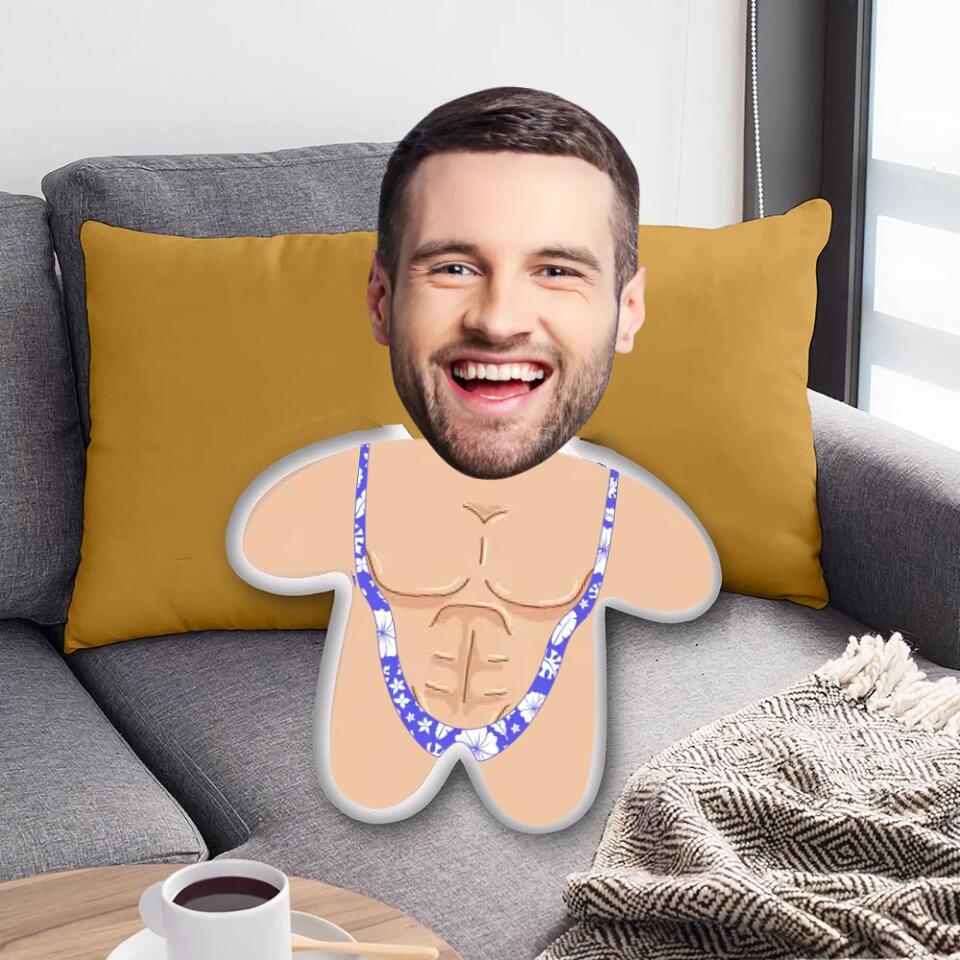 Custom Face Automatic Background Removal Personalized Custom Shape Pillow