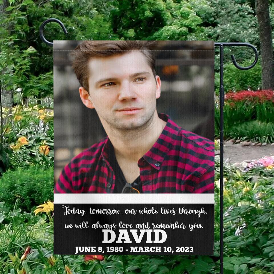 We Will Always Love and Remember You - Personalized Garden Flag - Memorial Gift for Loss Beloved