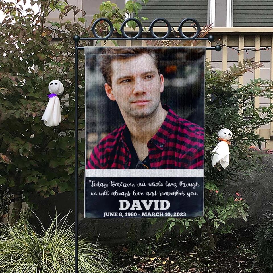 We Will Always Love and Remember You - Personalized Garden Flag - Memorial Gift for Loss Beloved