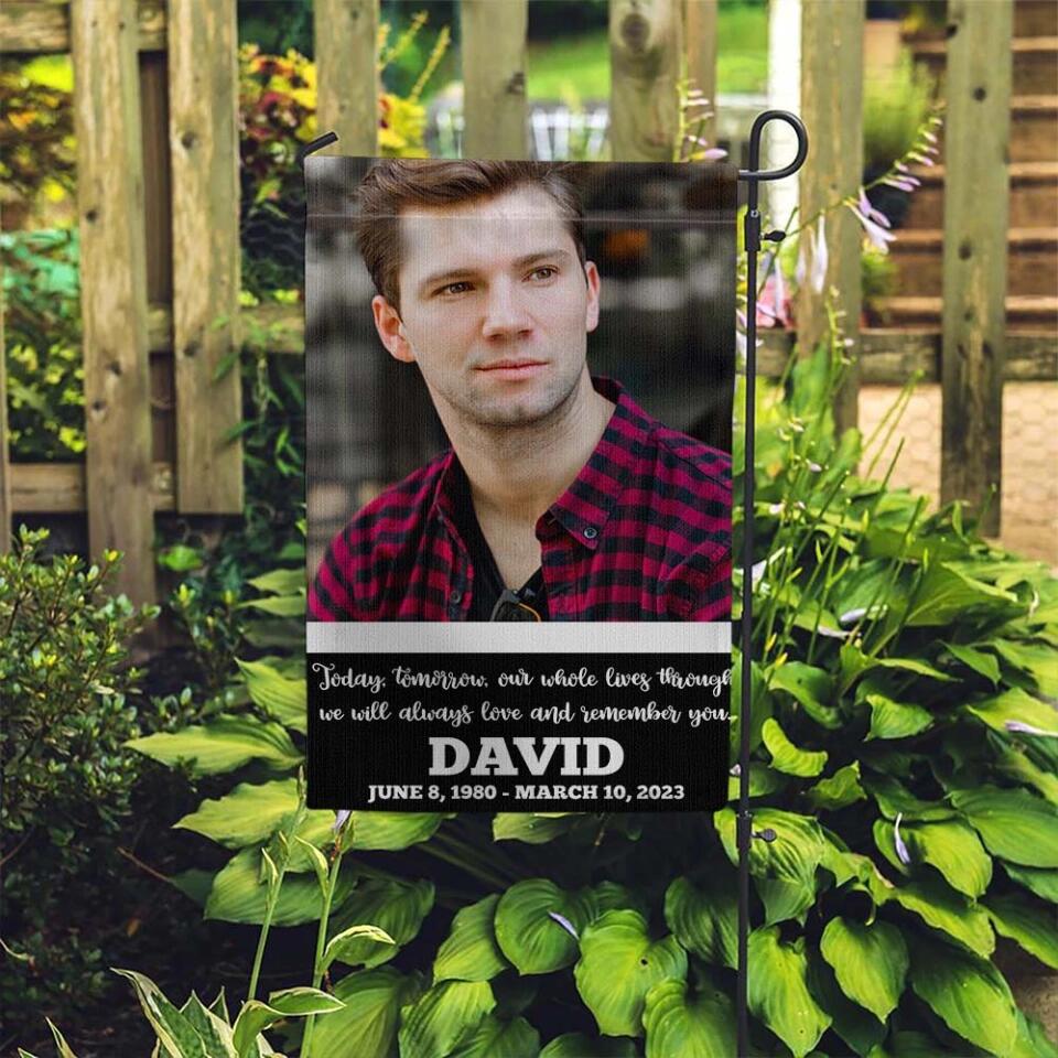 We Will Always Love and Remember You - Personalized Garden Flag - Memorial Gift for Loss Beloved