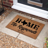 Wherever We Are Together That Is Home Personalized Doormat